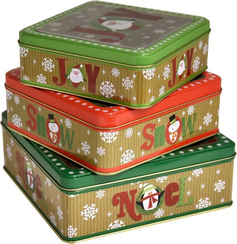 nostalgicsmall metal christmas gift box|Amazon.com: Metallic Gift Box.